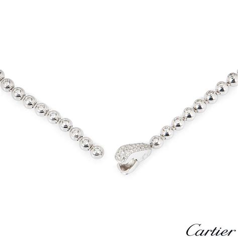 cartier white gold diamond necklace|clash de cartier gold necklace.